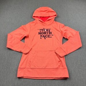 The North Face‎ Hoodie Womens XS Orange Sweatshirt Fleece Pullover Outdoors